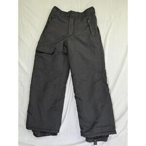 Blackbear Snow Pants Youth XL Black Insulated Nylon Ski Snowboard Cargo 4089